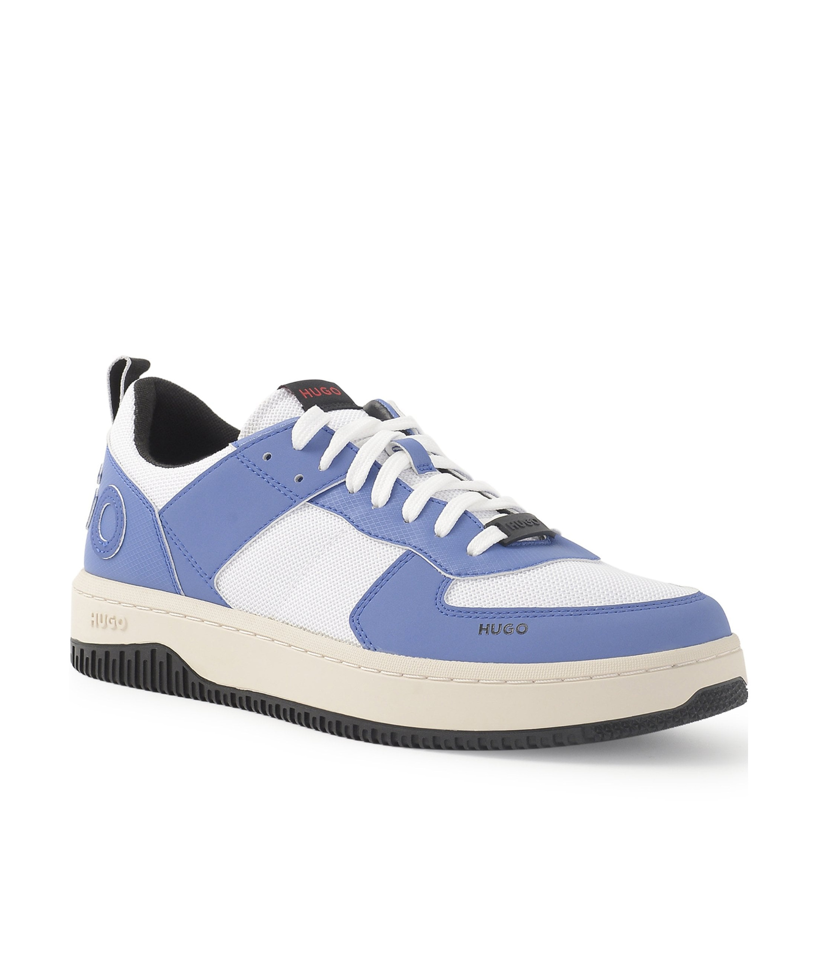 Hugo Boss Hugo Kilian Logo Patch Sneakers In Blue