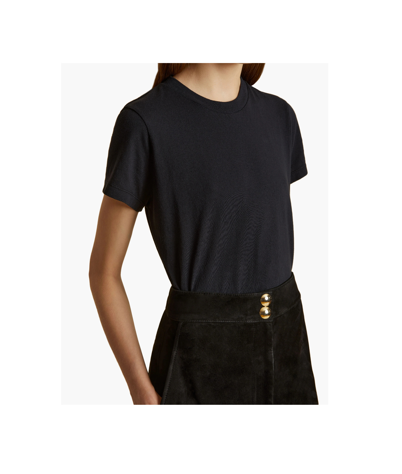 Khaite The Emmylou Crewneck T-shirt In Black