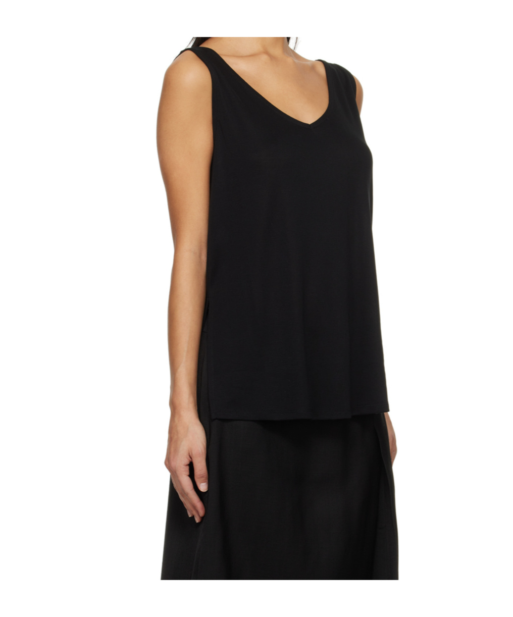 Studio Nicholson Shea Lyocell Tank Top In Black