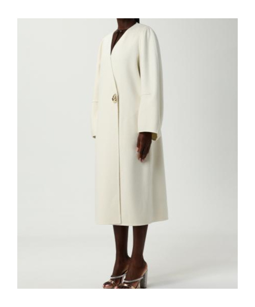 Fabiana Filippi Single-button Wrap Coat In White