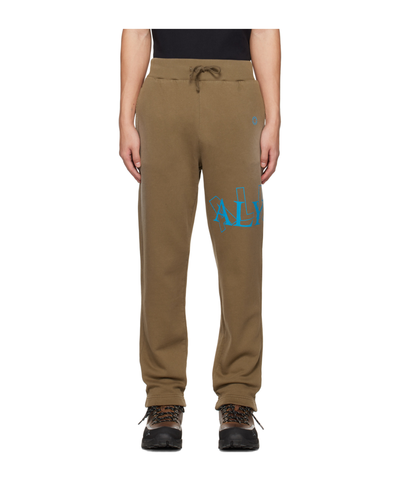 Alyx Logo Printed Casual Pants In Green