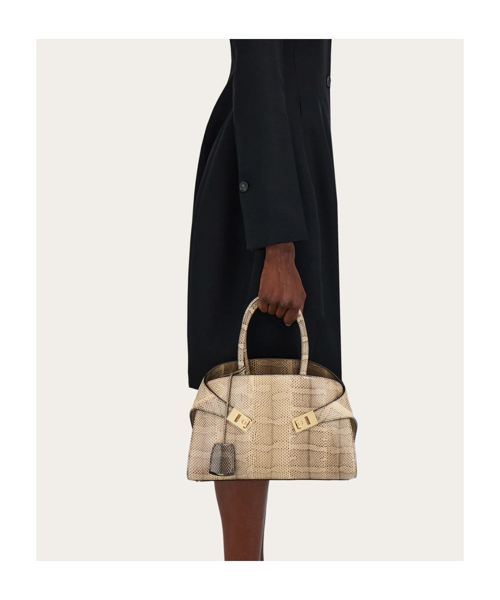 Ferragamo Hug Handbag In Brown