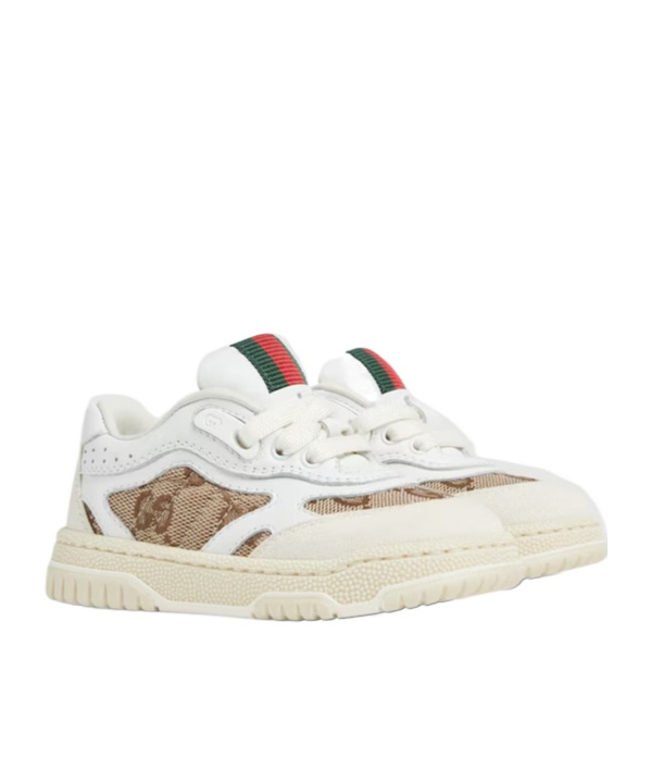 Shop Gucci Re-web Sneakers In White