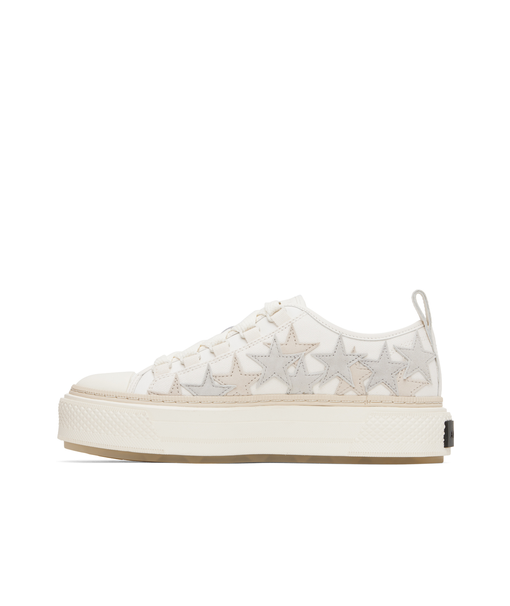 Amiri Boucle Stars Court Low Sneaker In White