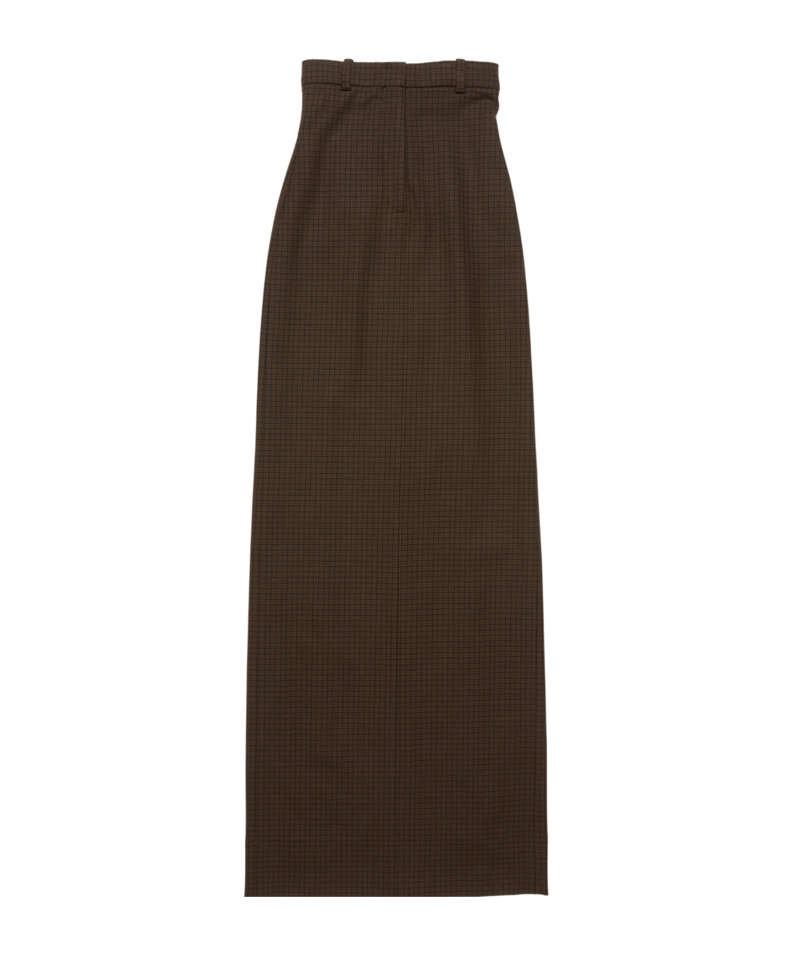 Acne Studios High-waisted Checked Skirt In Brown