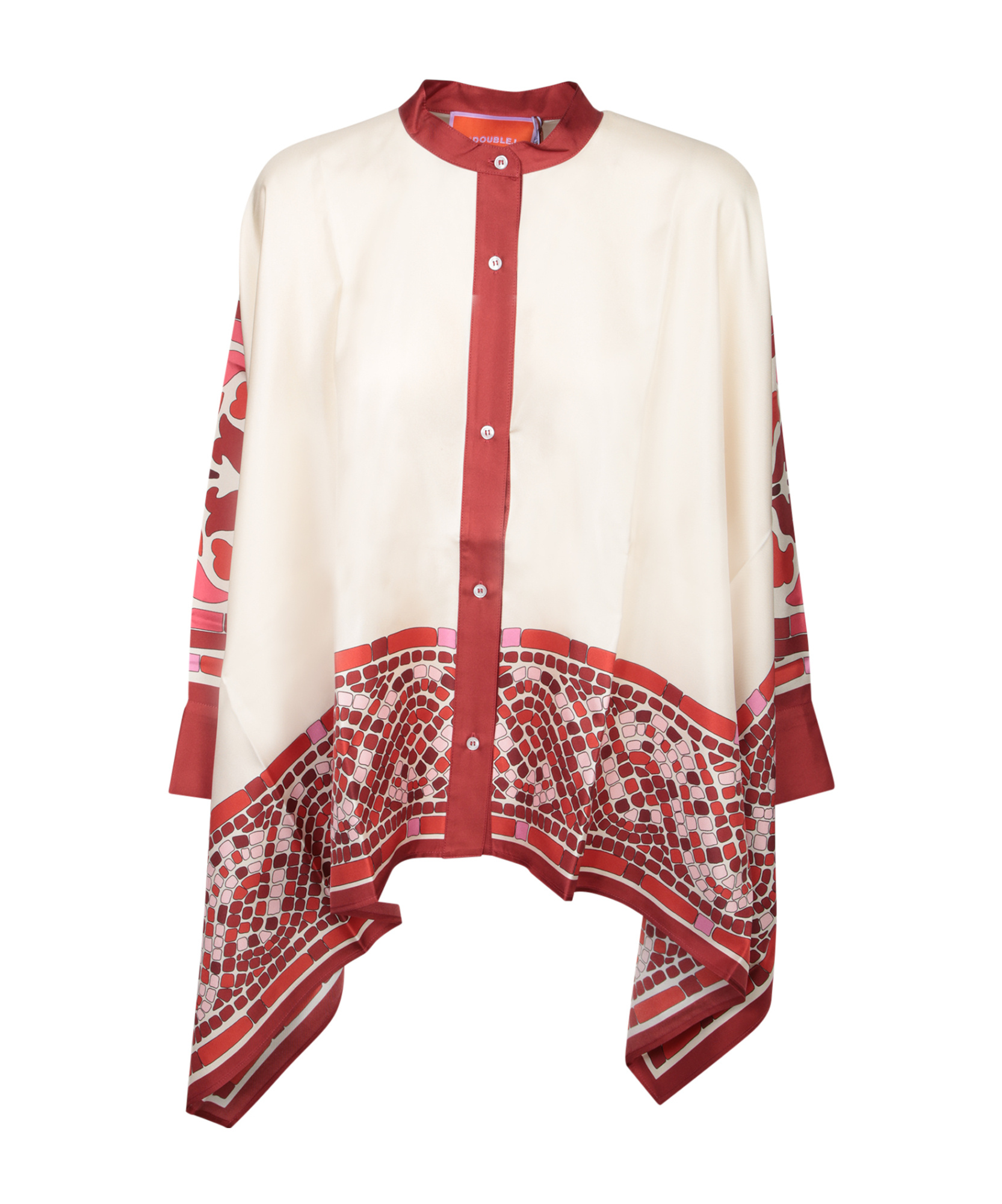 La Doublej Cobra' Silk Shirt In Multi