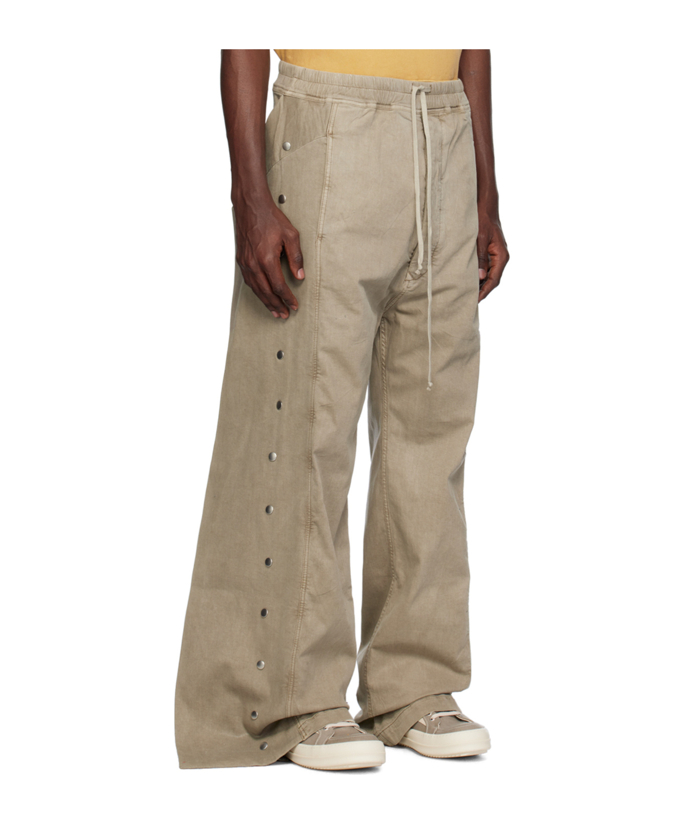 Rick Owens Drkshdw Pusher Wide-legged Casual Pants In Gray