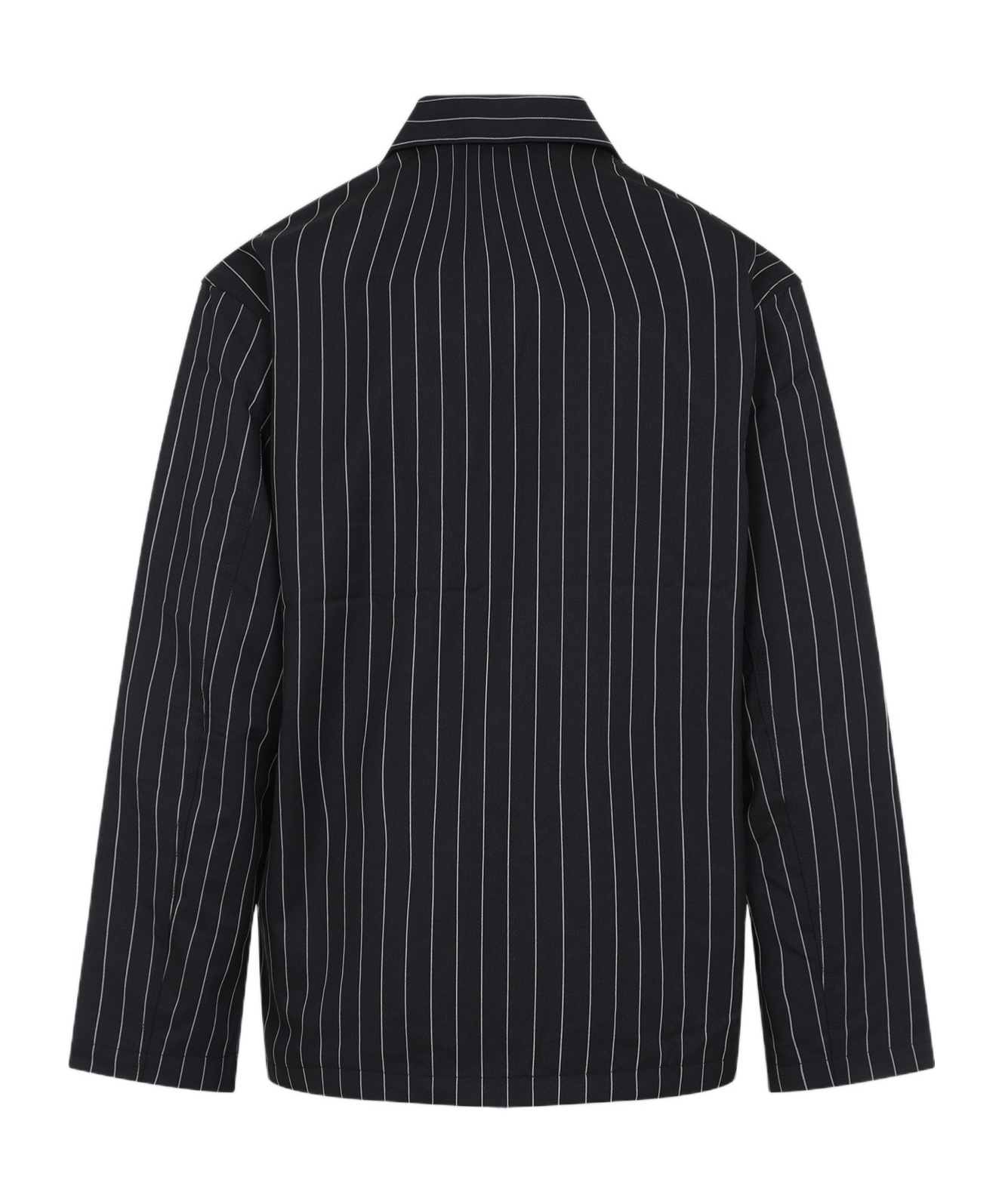 Carhartt Work In Progress Seaton Pinstripe Chore Jacket In Black