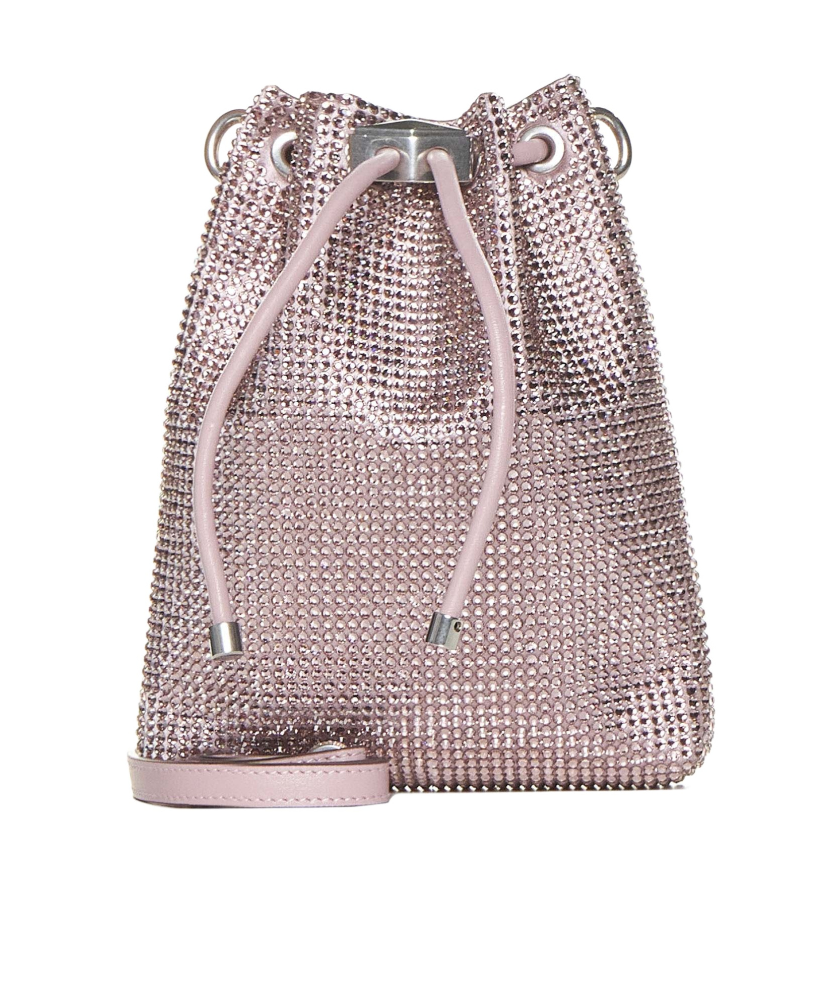 Jimmy Choo Women Bon Bon Rhinestone Satin Mini Bucket Bag In Multicolor