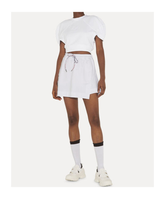Shop Vivienne Westwood Cropped Football T-shirt In White