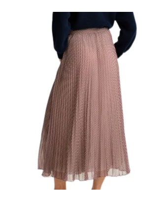Tommy Hilfiger Pleated Skirt In Brown