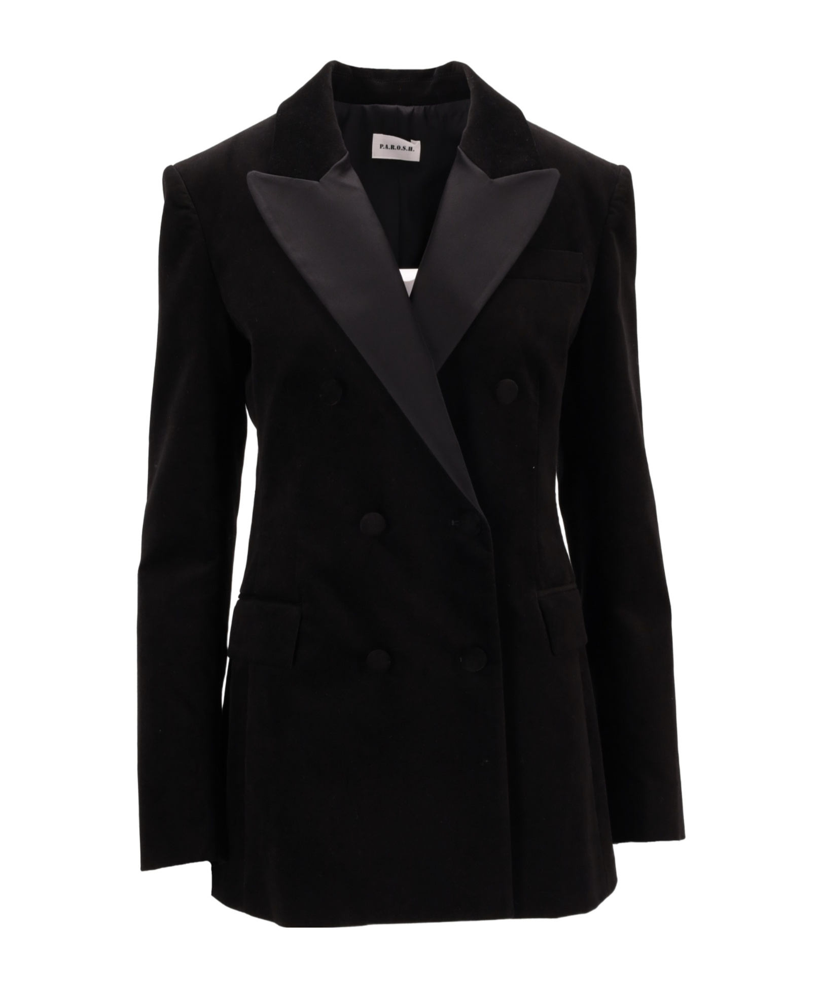 P.a.r.o.s.h Long-sleeved Suit Jacket In Black