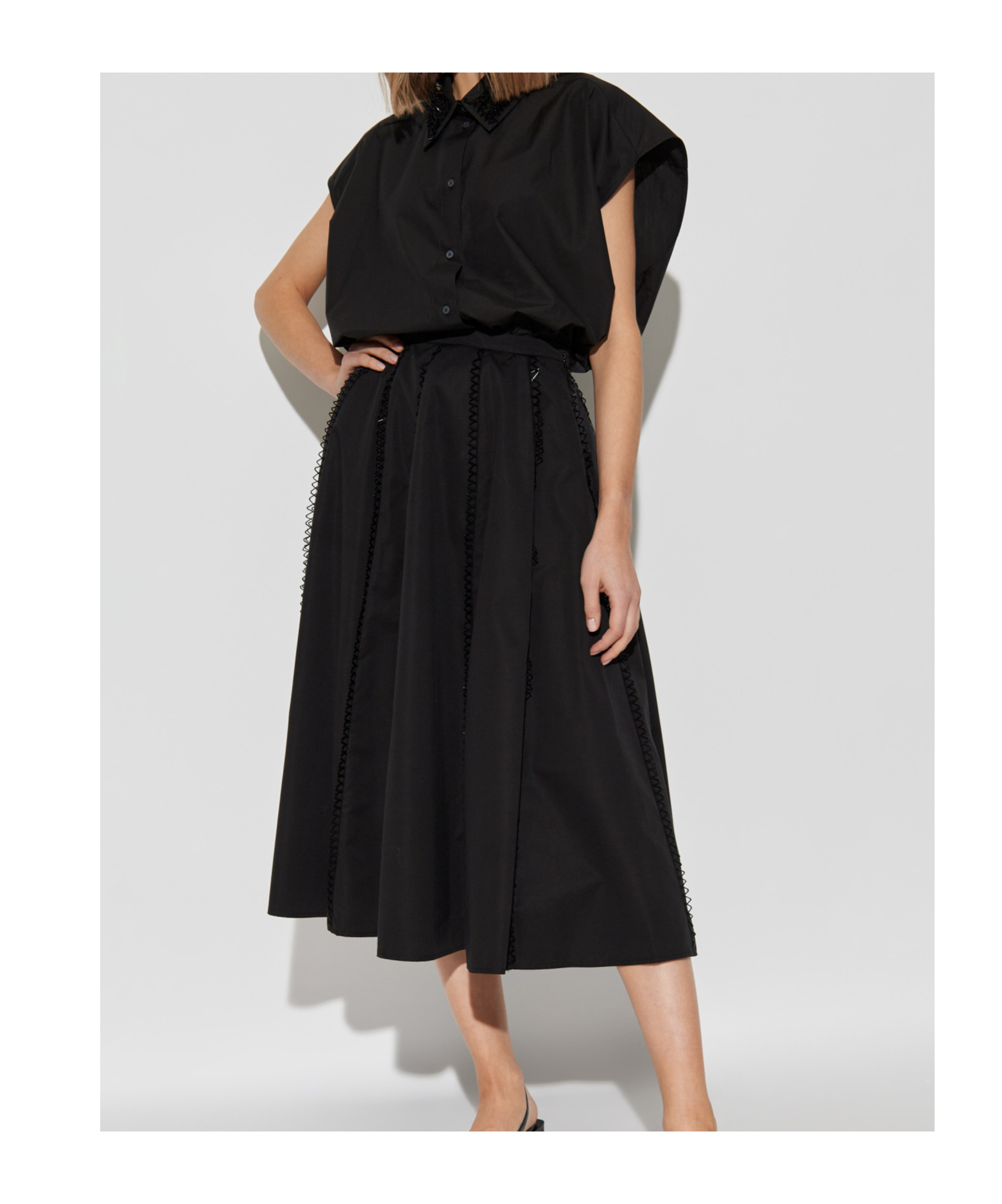Fabiana Filippi Sleeveless Shirt In Black