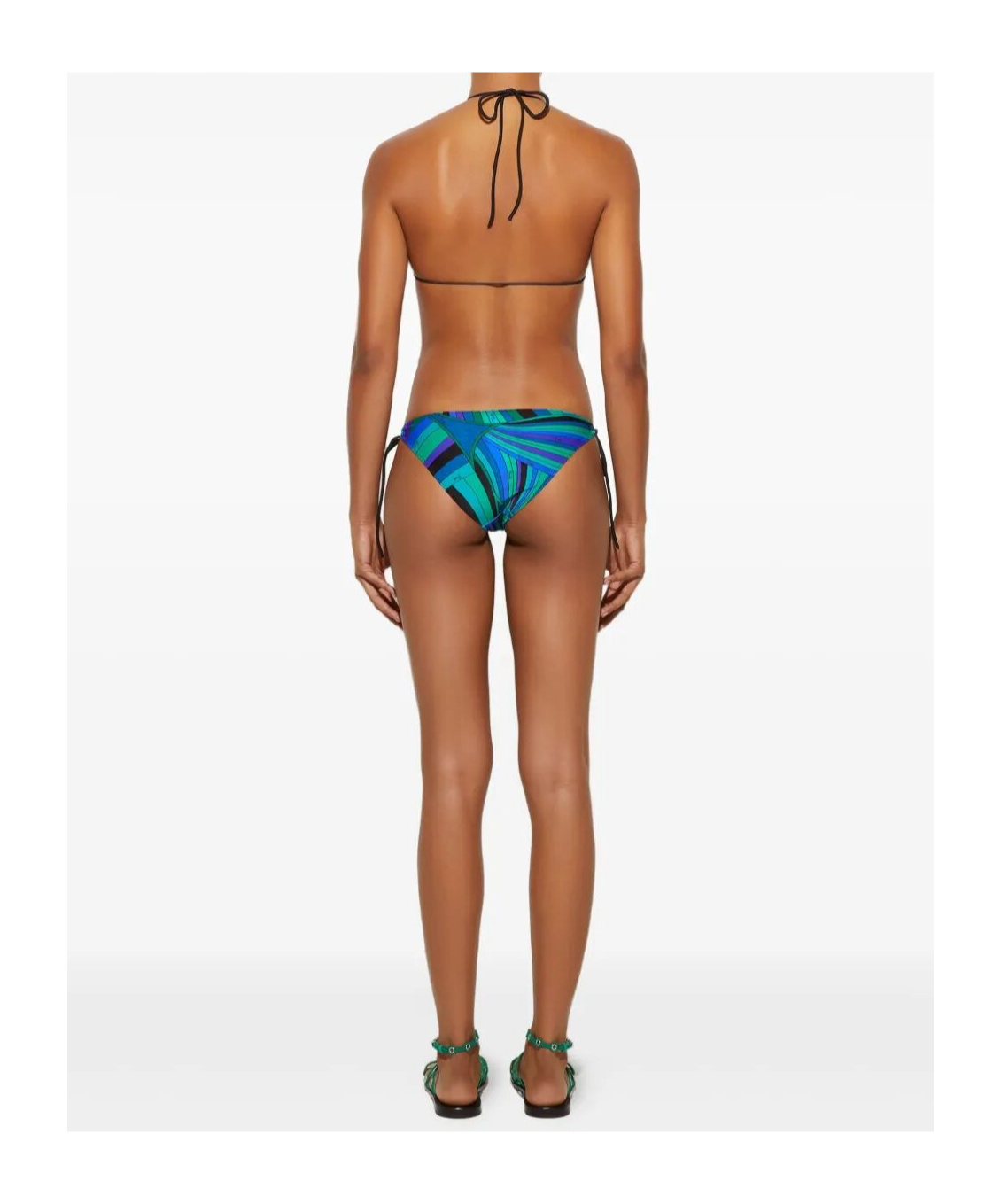 Emilio Pucci Iride-print Triangle Bikini Top