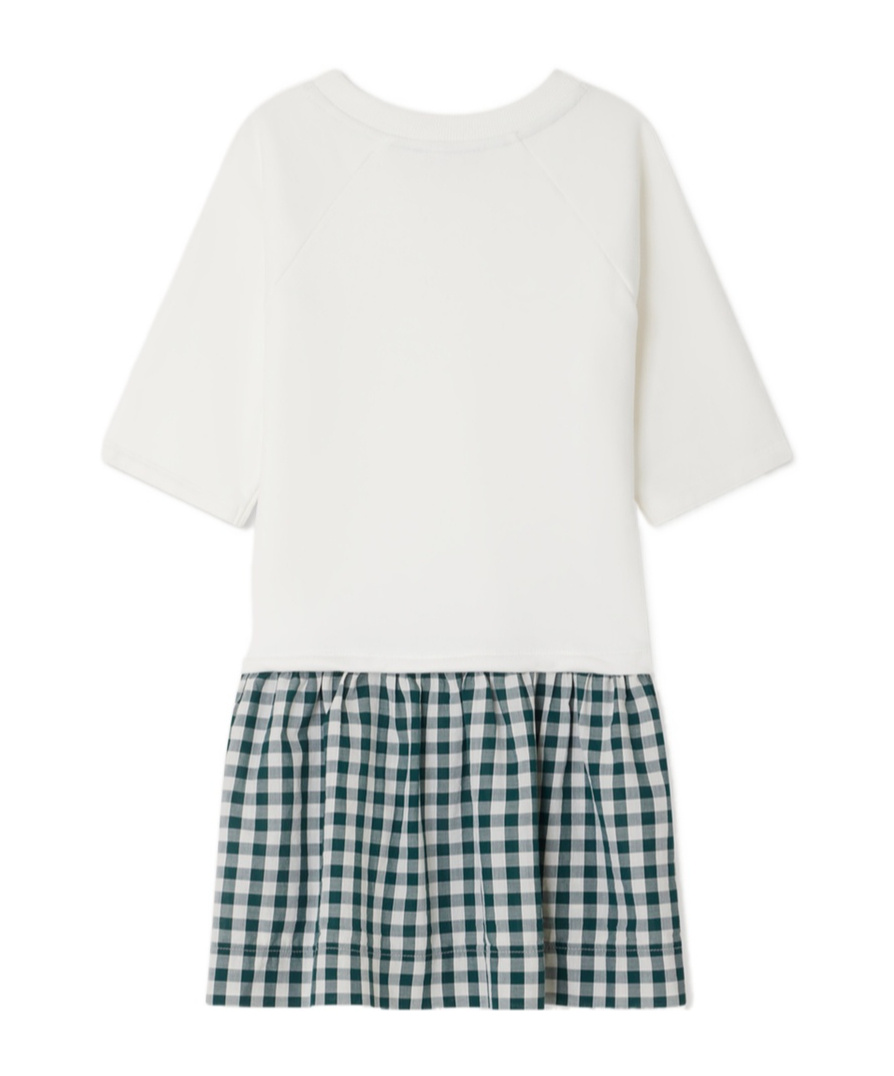 Bonpoint Round-neck Dress In White