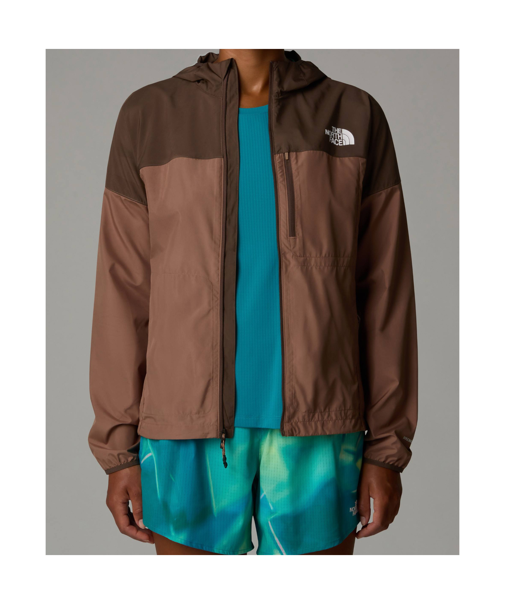 Shop The North Face Higher Run Windproof Jacket In Brown