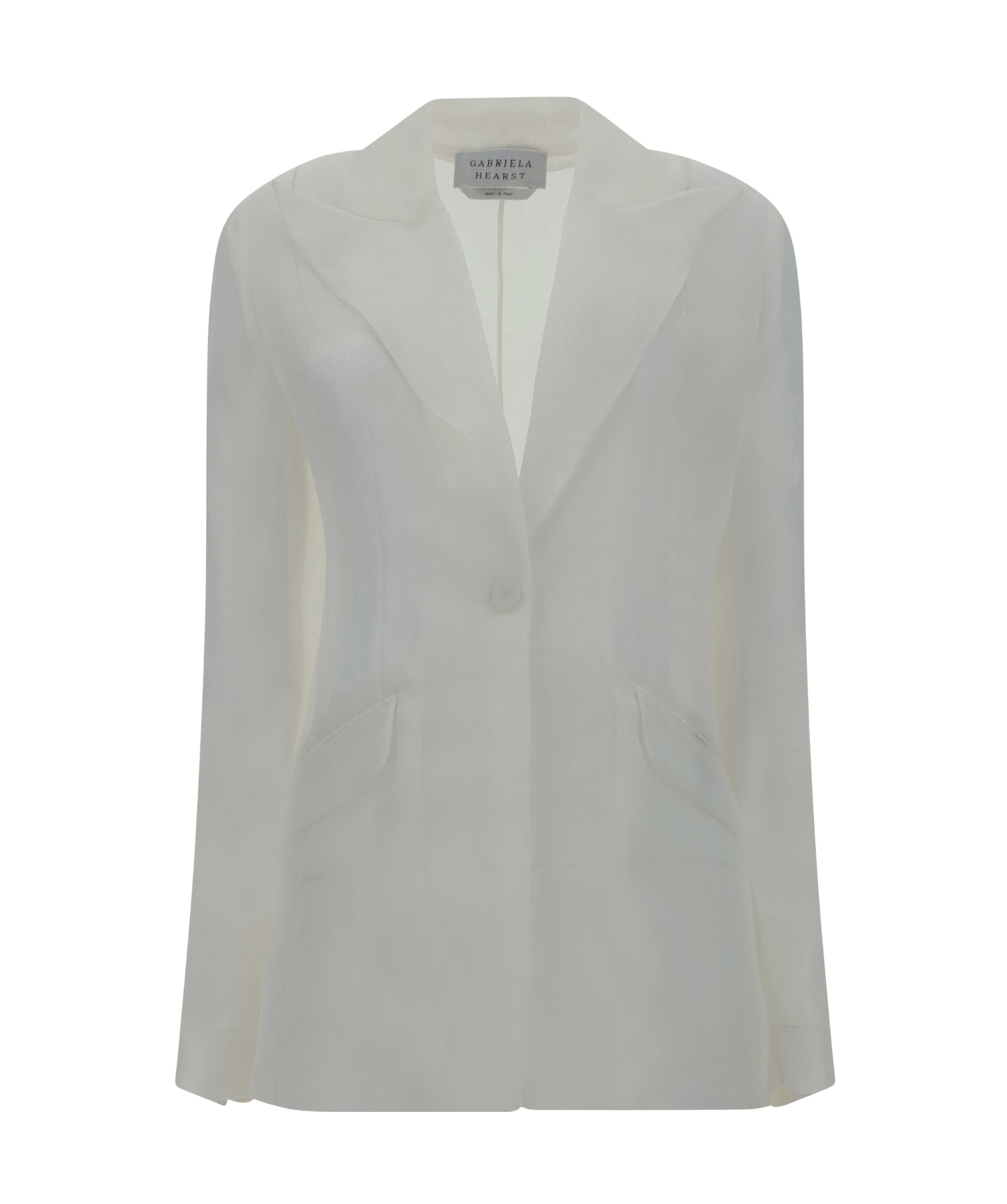 Gabriela Hearst Leiva Single Breasted Blazer In Gray