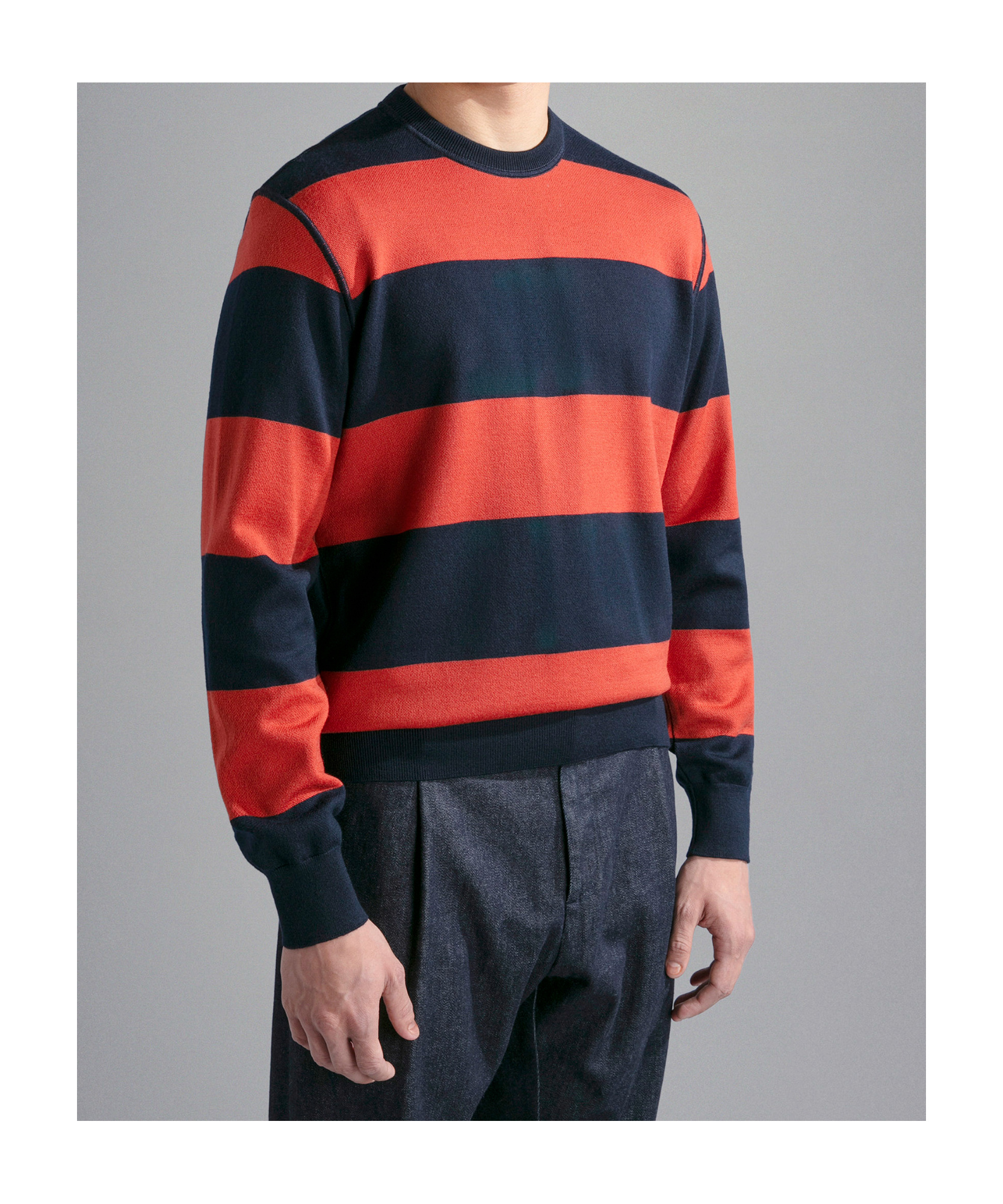 Paul & Shark Striped Cardigan In Black