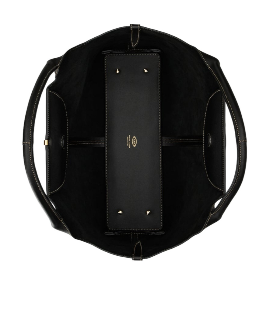 Tod's Medium Shopping Bag In Black