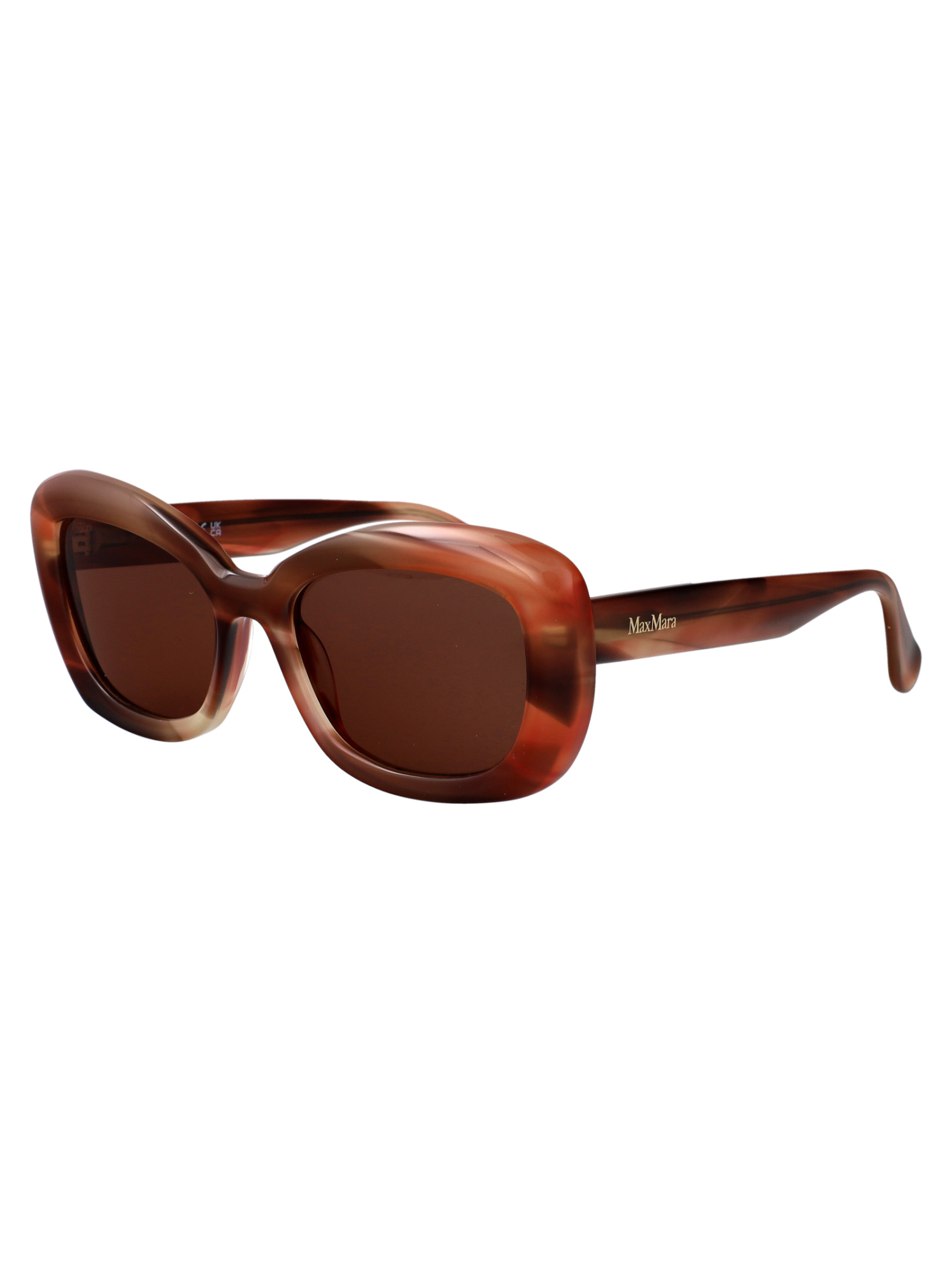 Max Mara Full-frame Sunglasses In Brown