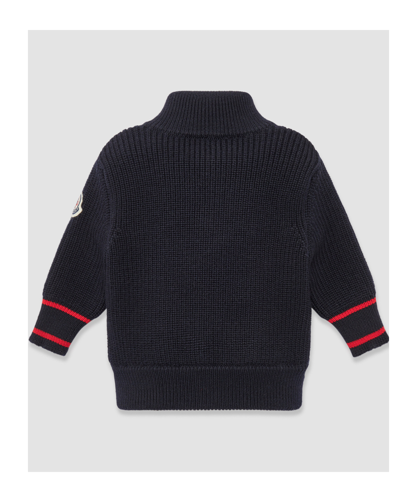 Moncler Long-sleeved Down Jacket In Blue