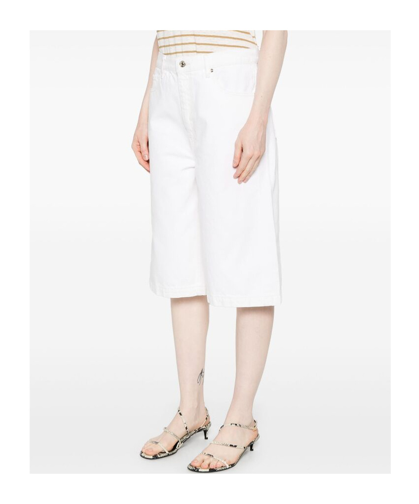 Frame The Boy High-rise Denim Shorts In White