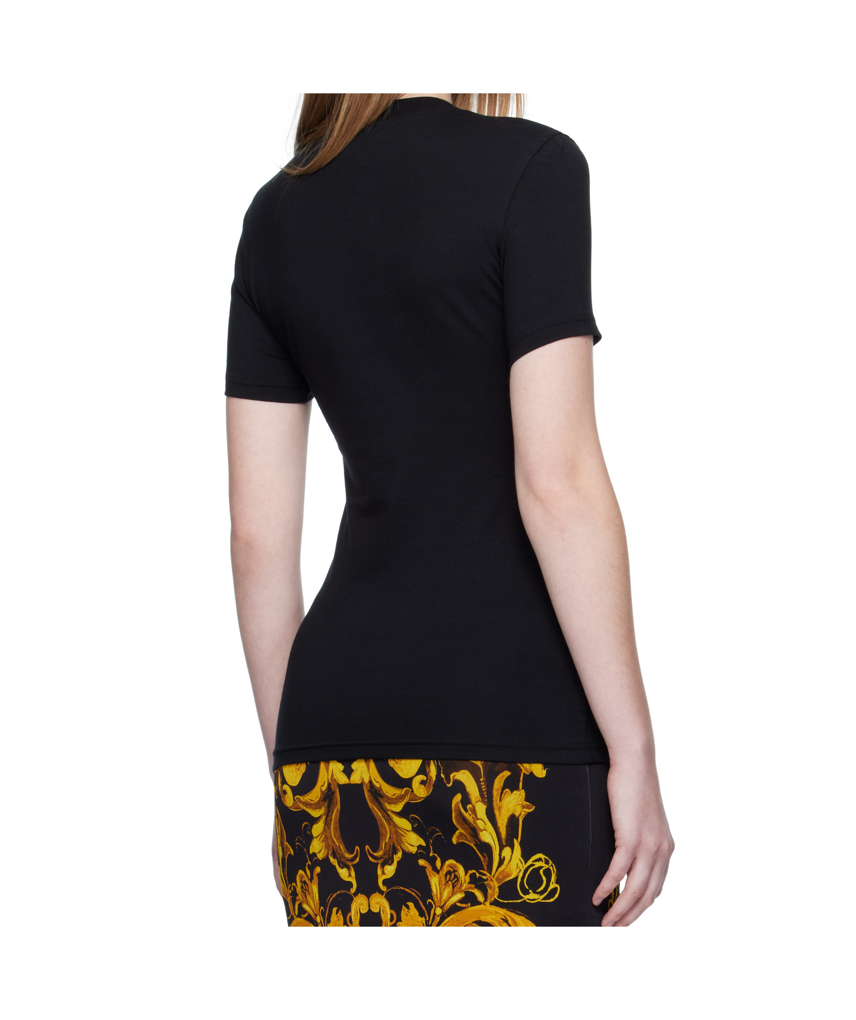 Versace Jeans Logo T-shirt In Black