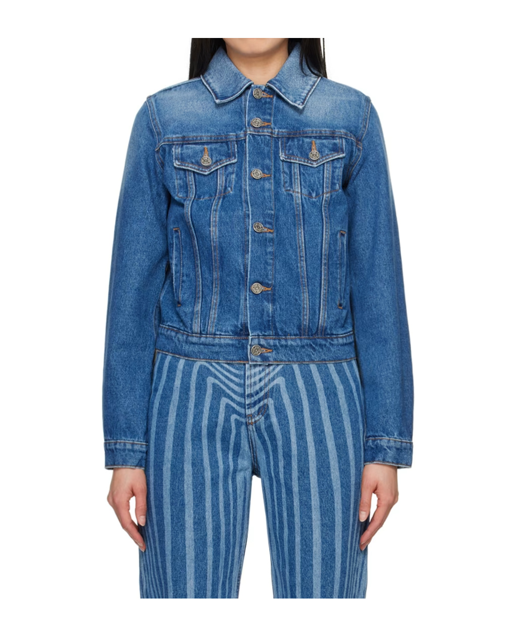 Jean Paul Gaultier Printed Denim Jacket