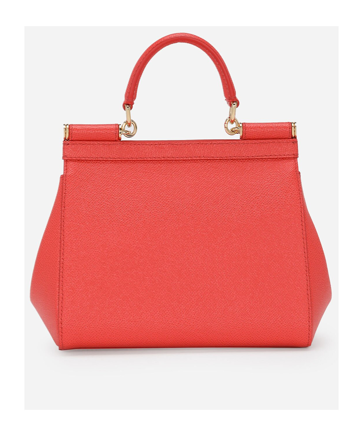 Dolce & Gabbana Medium Sicily Leather Tote Bag In Red