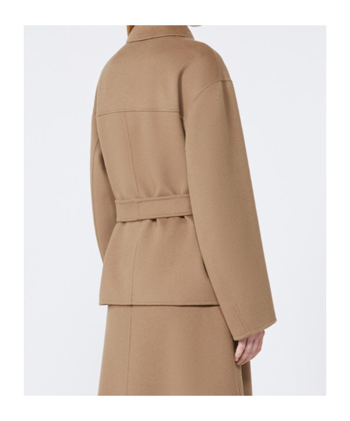 Max Mara Double-breasted Coat In Brown