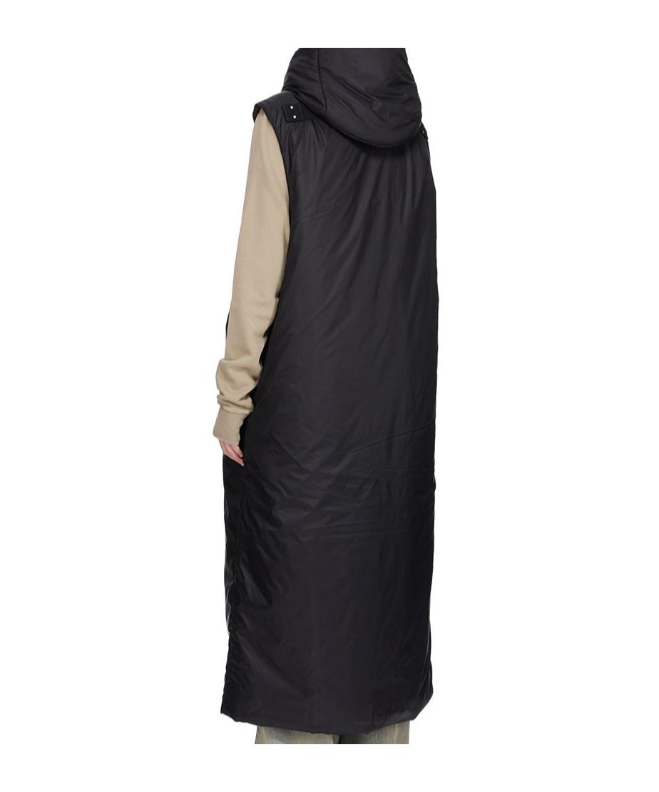 Rick Owens Drkshdw Sleeveless Cotton Coat In Black