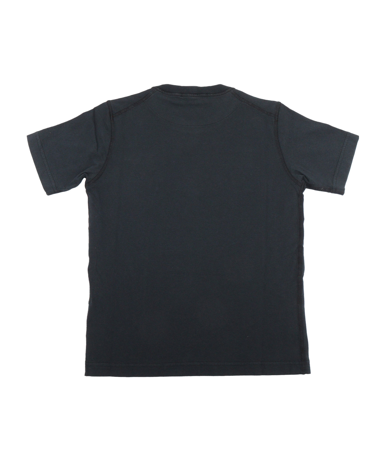 Stone Island Short-sleeved Round Collar T-shirt In Blue