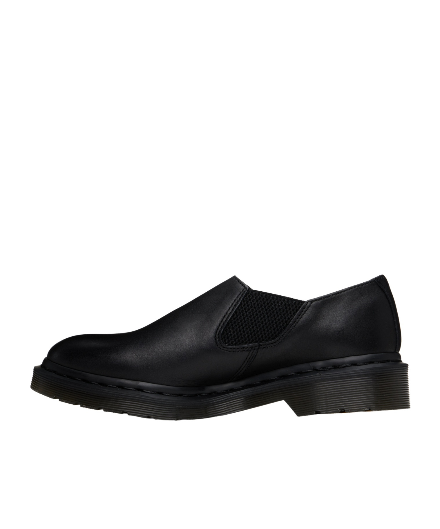 Dr. Martens' Round Toe Loafers In Black