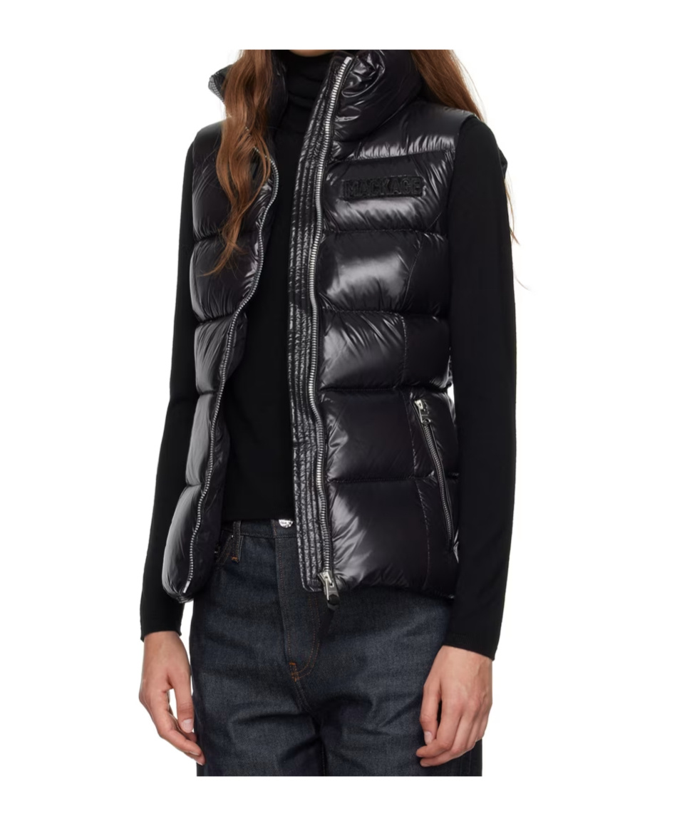 Mackage Logo-patch Padded Gilet In Black