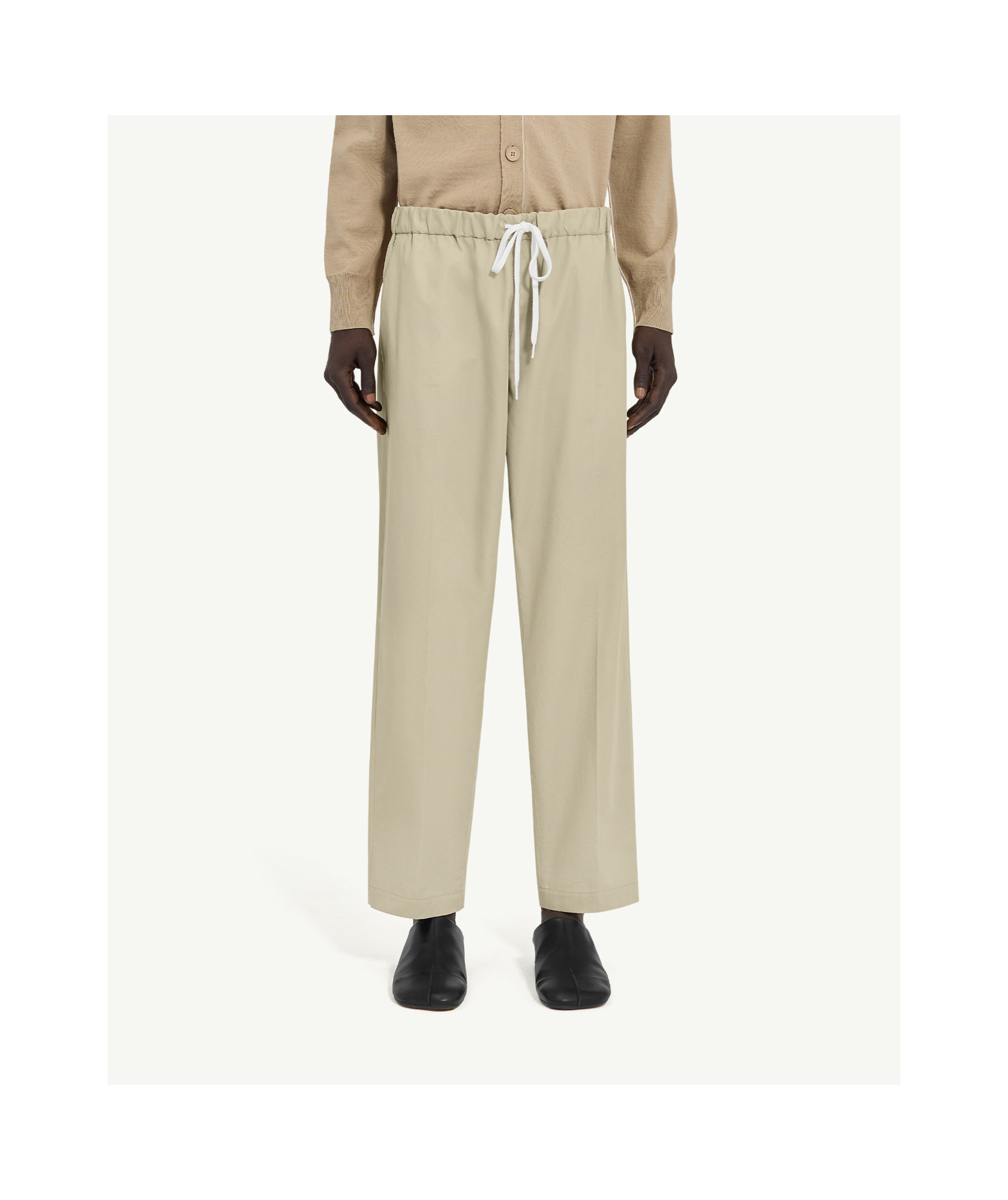 Mm6 Maison Margiela Single-stitch Logo Track Pants In Nude