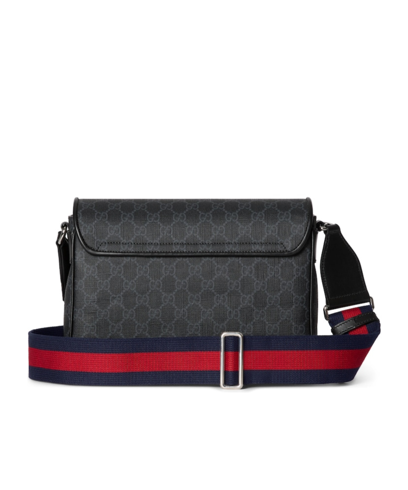 Gucci Men's Gg Medium Black/gray Shoulder Bag | 792124fadja In Black