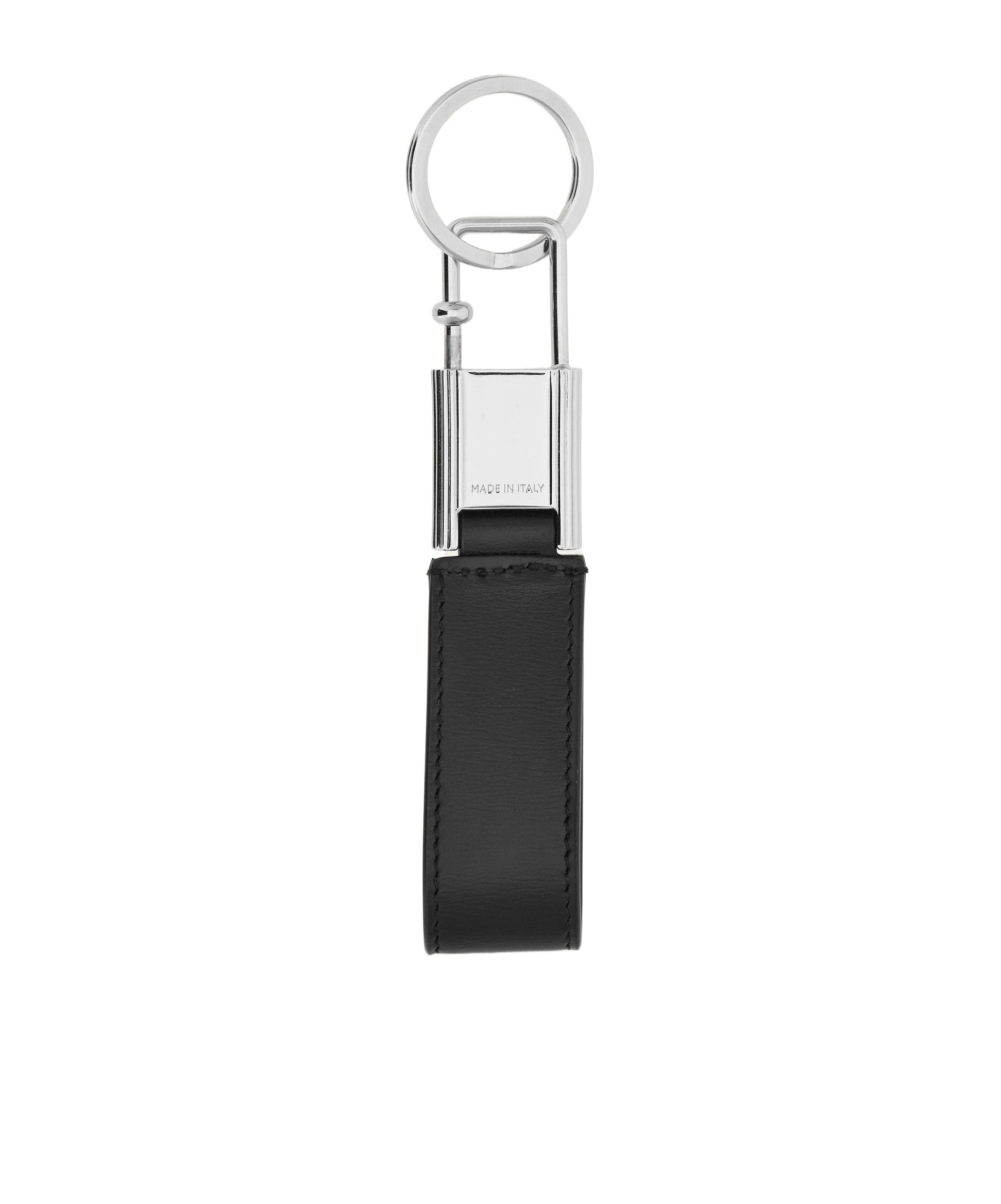 Ferragamo Circle Key Ring In Black