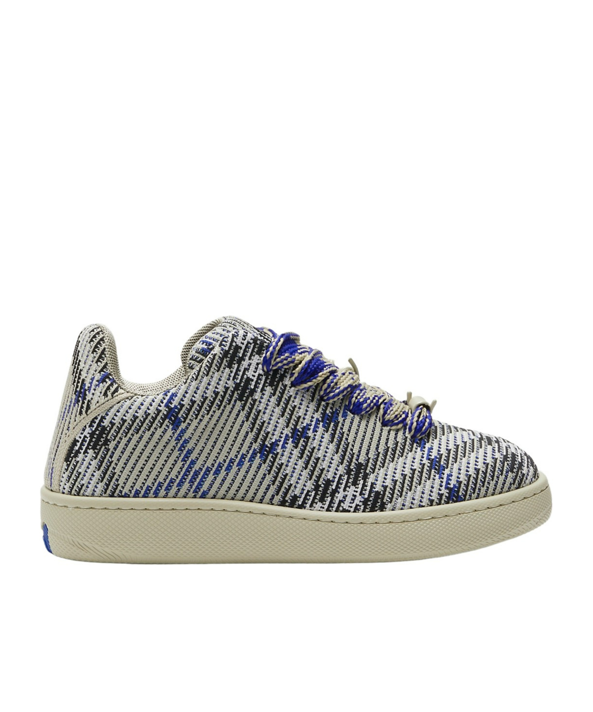 Burberry Box Checked Knitted Sneakers In Multicolor