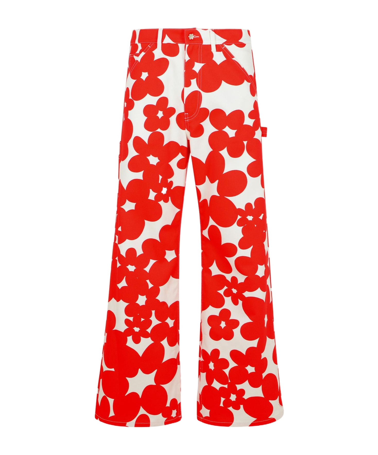 Marni Cotton Pants In Red