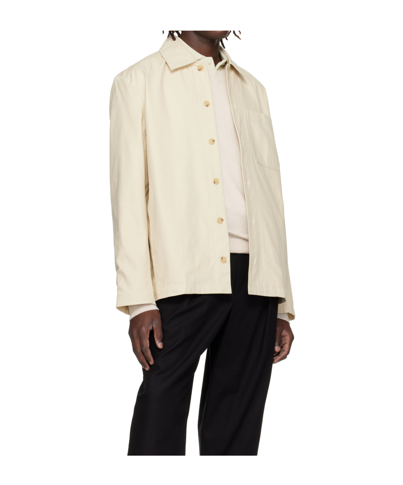 Apc Lapel Long-sleeved Casual Jacket In Yellow