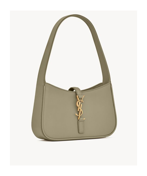 Saint Laurent Mini Le 5 À 7 In Smooth Leather In Brown