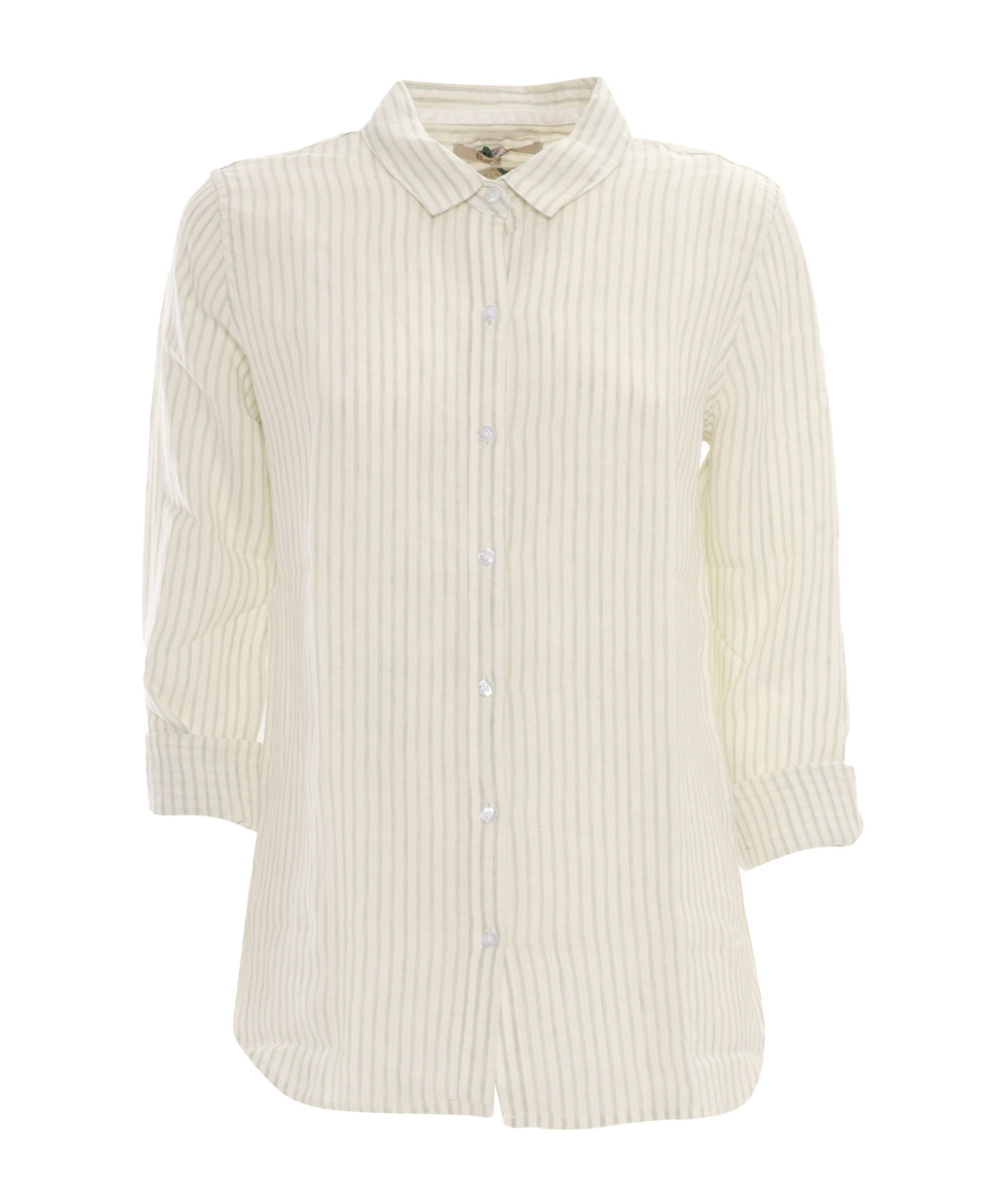 Barbour Marine Striped Long Sleeved Shirt In Neutral