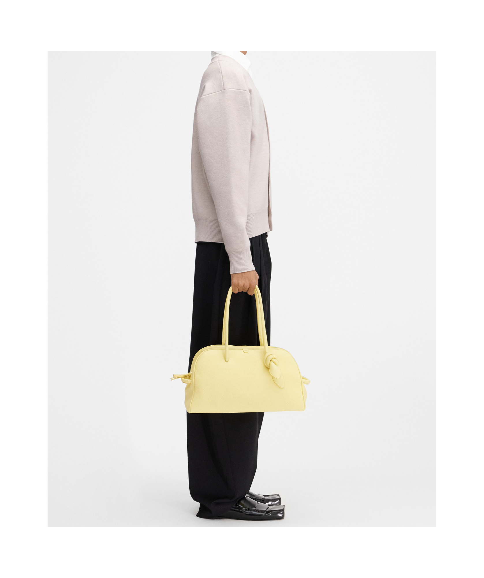 Jacquemus Long-sleeved Wool Cardigan In White