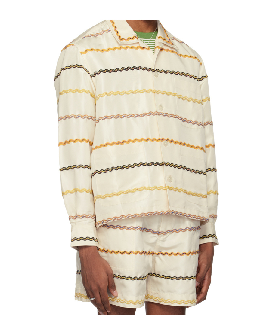 Bode Off-white Rickrack Shirt In White