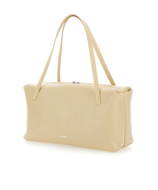 Jil Sander Double Handle Shoulder Bag In Nude