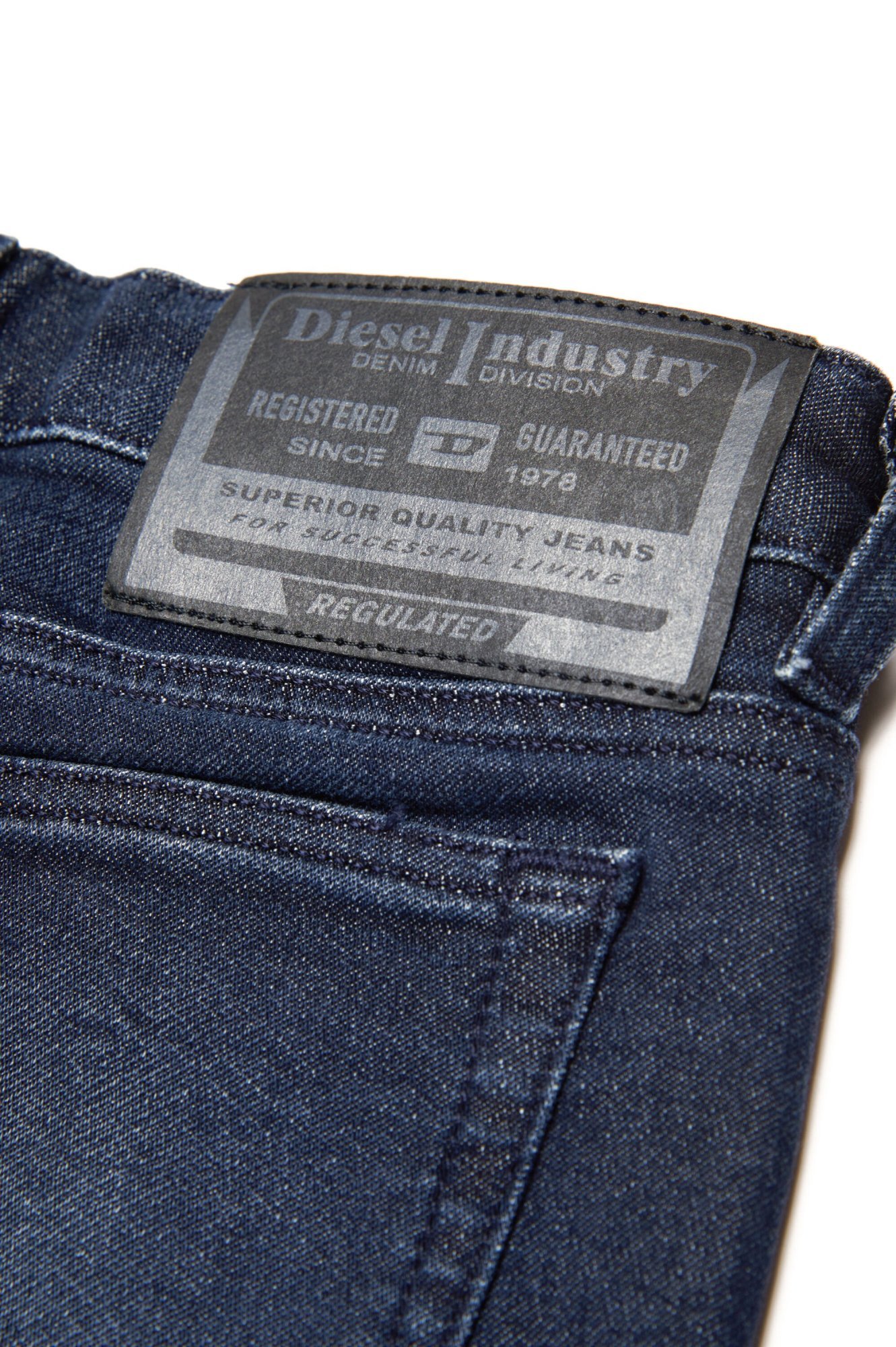Diesel D-ebbey Cotton-blend Jeans In Blue