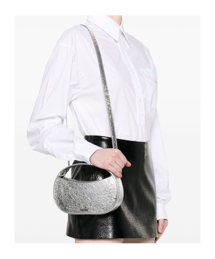 Coperni Zippered Shoulder Bag In White