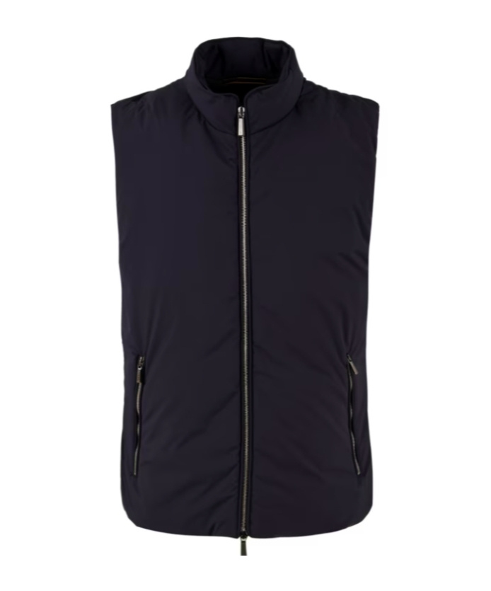 Shop Moorer Zippered Vest In Black