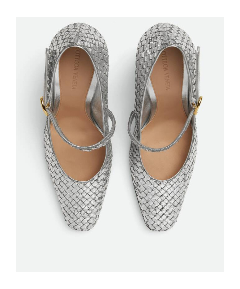Shop Bottega Veneta Step Pump In Gray