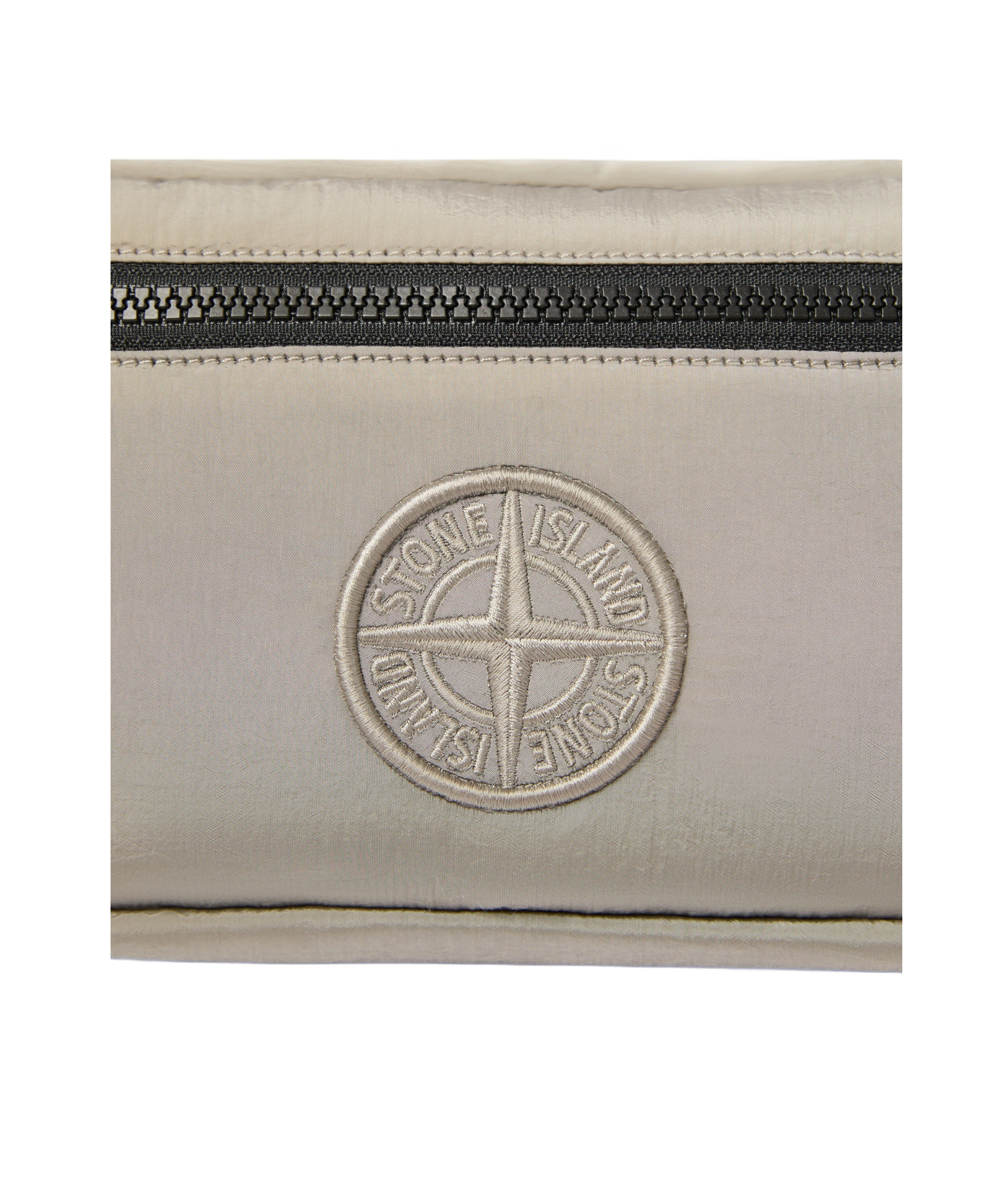 Shop Stone Island Logo Clutch In White